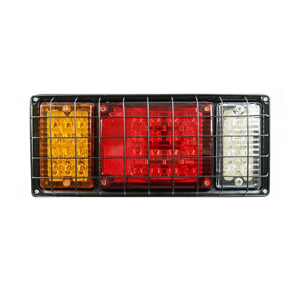 2pcs 12V 40 LED Tail Lights Replacement Lamp Red Yellow White For Trailer Caravan Truck Boat