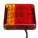 2pcs 12V/24V 10 LED Rear Tail Stop Brake Light Indicator For Boat Trailer Caravan Van