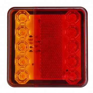 2pcs 12V/24V 10 LED Rear Tail Stop Brake Light Indicator For Boat Trailer Caravan Van