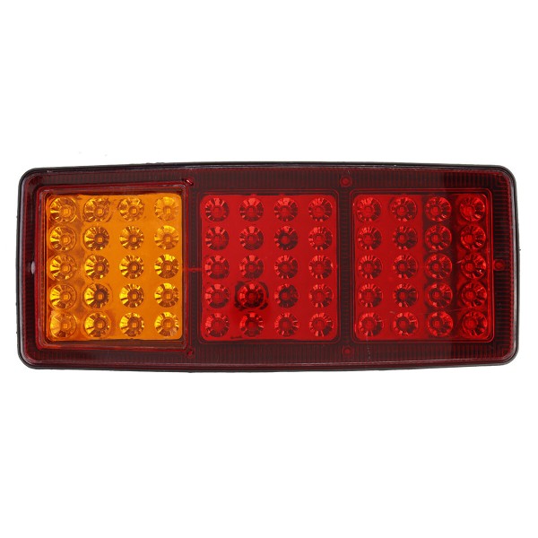 2pcs 24V 60 LED Rear Tail Light Waterproof Brake Stop Reverse Lamp For Trailer Truck Car Boat Caravan Van