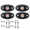 4pcs LED Light Underbody Atmosphere Deck Lamp Wireless Underbody Aluminum Alloy For Offroad Truck UTV Marrine