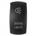 5 Pin Waterproof 12V 24V 20A Bar Rocker Toggle Switch Blue LED Light Car Boat