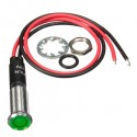 8mm 12V LED Dash Panel Indicator Warning Signal Light Lamp 5 Colors