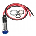 8mm 12V LED Dash Panel Indicator Warning Signal Light Lamp 5 Colors