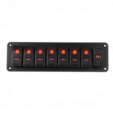 LED 12V 24V ON OFF Toggle Rocker Switch Panel Dual USB Car Marine Boat