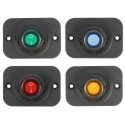 Waterproof Round Rocker Toggle Switch Panel Socket SPST Marine CAR On-Off 12V