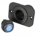 Waterproof Round Rocker Toggle Switch Panel Socket SPST Marine CAR On-Off 12V