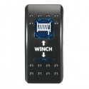Winch In Winch Out Rocker Switch Dual LED Signal Light For Caravan UTE Marine Boat 7Pin