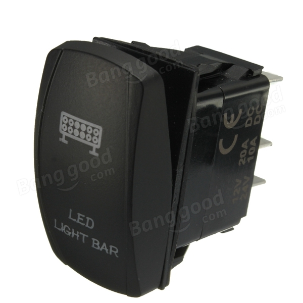 12V Dual Backlit LED Etched ARB Carling Rocker Switch