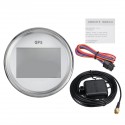 85mm 12V 24V Digital GPS Speedometer Odometer 0-999 knots km/h mph With Backlight For Yacht Vessel Motorcycle Boat Car