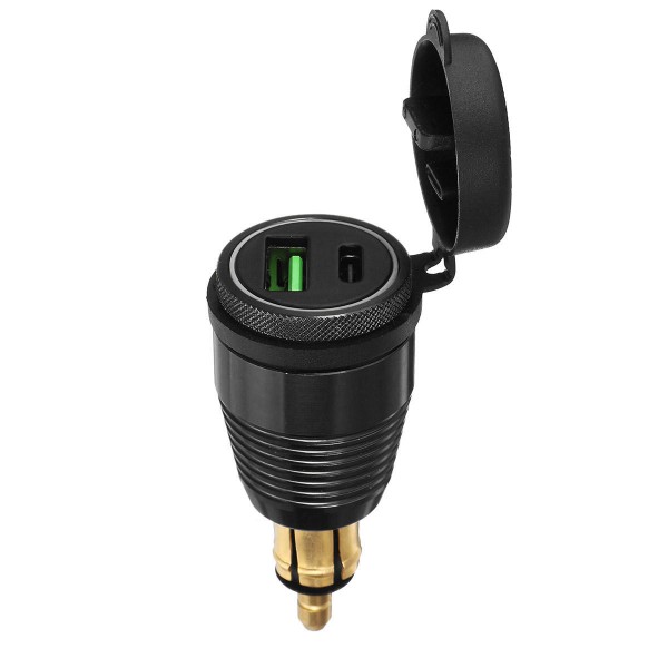 Type-C QC3.0 USB Charger Quick Charge Socket Waterproof For Motorcycle Car SUV Boat