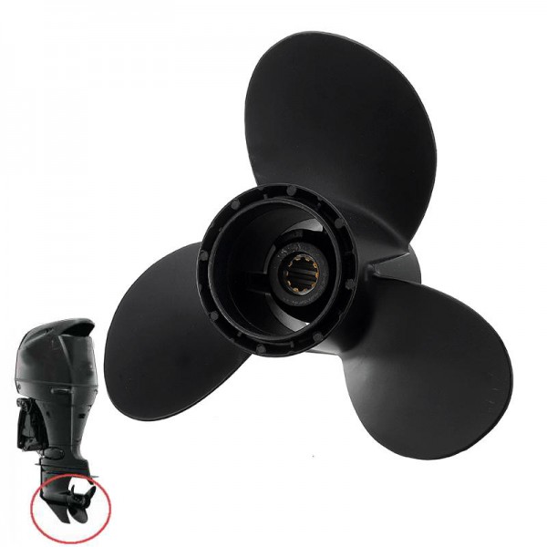 10 1/4 x 12 Boat Outboard Propeller For Suzuki 25Hp 30HP Eninge 3 Blade Alloy DT25 DT30 DF30 DF25