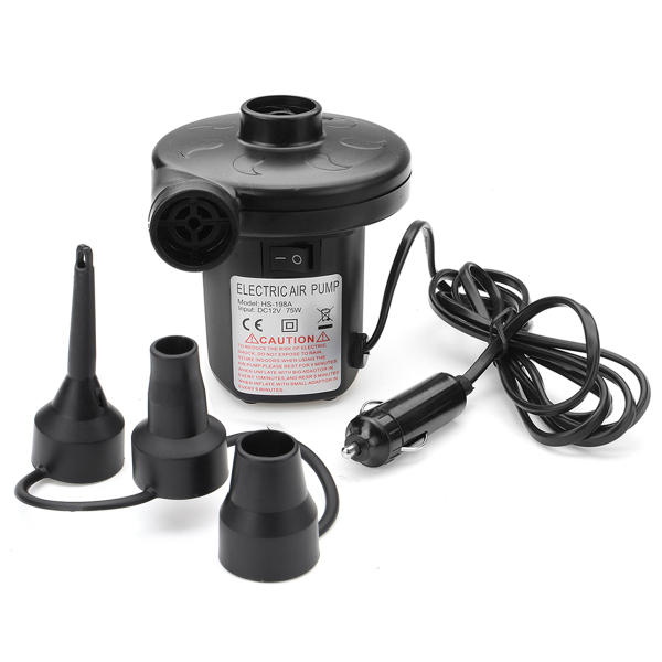 12V DC Electric Air Pump For Inflatable Air Mattress Beds Boat Toy Raft Pool