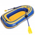 2-Person Inflatable Oared Fishing Boat Kayak River Lake Raft Paddles 180*96cm