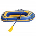 2-Person Inflatable Oared Fishing Boat Kayak River Lake Raft Paddles 180*96cm