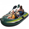 2 Persons Inflatable Boat River Lake Kayak Canoe Fishing Dinghy Thickening PVC