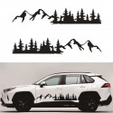 200x34cm Sticker Graphics Decal Snowy Mountain Range For Camper Van Motorhome Car Caravan Boat