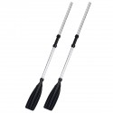 2pcs Aluminium Boat Oars Paddle Double Heads Connected Design For Boating Fishing