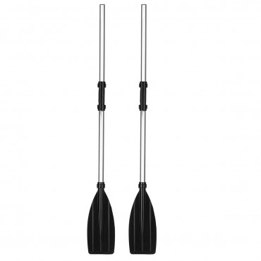 2pcs Aluminium Boat Oars Paddle Double Heads Connected Design For Boating Fishing