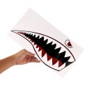 2pcs Shark Teeth Mouth Decal Stickers For Kayak Canoe Dinghy Boat Car Decoration Waterproof