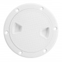 4/6/8 Inch Round Deck Plate Cover For Yacht Boat Accessorise Marine ABS White