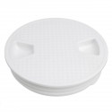 4/6/8 Inch Round Deck Plate Cover For Yacht Boat Accessorise Marine ABS White