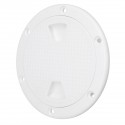 4/6/8 Inch Round Deck Plate Cover For Yacht Boat Accessorise Marine ABS White