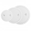 4/6/8 Inch Round Deck Plate Cover For Yacht Boat Accessorise Marine ABS White