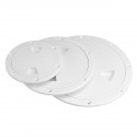 4/6/8 Inch Round Deck Plate Cover For Yacht Boat Accessorise Marine ABS White