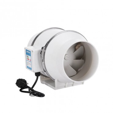 6Inch 75W Silent Fan Extractor Duct Hydroponic Inline Exhaust Industrial Vent