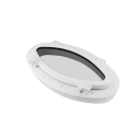 Marine Boat Yacht RV Oval Shape Porthole ABS Plastic Oval Hatches Port Lights Replacement Windows Port Hole Opening Portlight