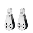 Pulley Blocks Runner Kayak Boat Accessories Canoe Anchor Trolley Kit for 2mm to 8mm Rope
