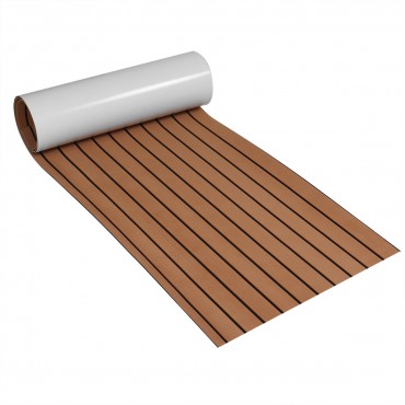 EVA Foam Boat Marine Yacht Car Flooring Mat Faux Teak Decking Sheet Pad Non-slip 240x60x0.5cm