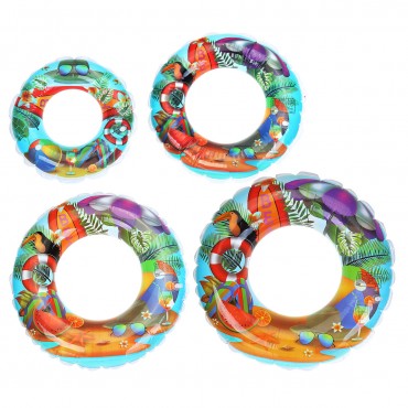 Inflatable Swimming Ring Float Toy Circle Beach Sea Party Humanized Design Ring