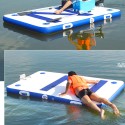 M250 Thick Inflatable Sport Boats Yacht Dock Inflatable Dock Floating Platform 250*170*15cm