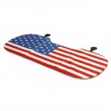 National Flag Style Car Rear Seat Cushion Pad Protector Breathable Anti-Slip Chair Cover Universal