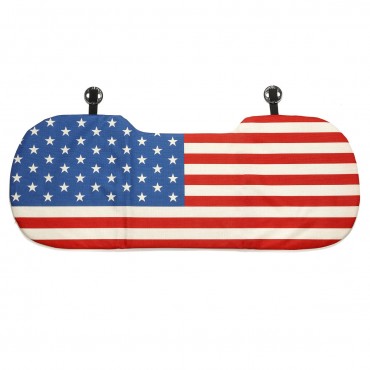 National Flag Style Car Rear Seat Cushion Pad Protector Breathable Anti-Slip Chair Cover Universal