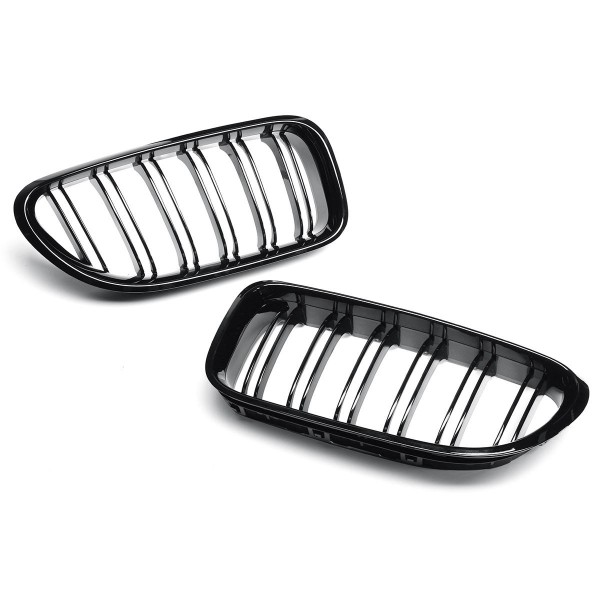 1 Pair Gloss Black Front Grill Grille For BMW M6 640i 650i F06 F12 F13 12-17