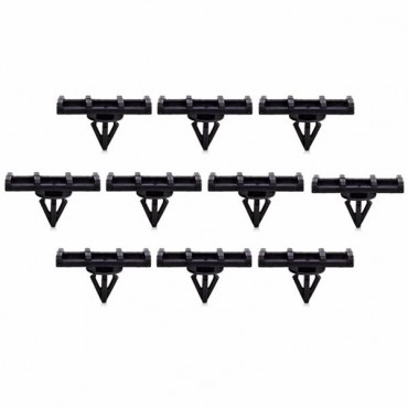 10pcs Fender Panel Exterior Rocker Fastener Clips Black For Jeep Wrangler JK 07-15 68039280-AA