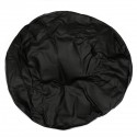 15 Inch Black PVC Leather Spare Wheel Tire Cover Waterproof Size M for Jeep/ Wrangler/ SUV Car