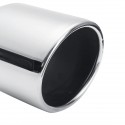 2.5Inch In 4Inch Out Stainless Chrome Car Tail Rear Exhaust Muffler Pipe Tip Cut Durable