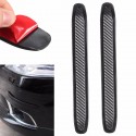 2Pcs Carbon Colloid Front Rear Bumper Corner Guard Anti-Scratch Protection Decoration Strip