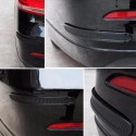 2Pcs Carbon Colloid Front Rear Bumper Corner Guard Anti-Scratch Protection Decoration Strip