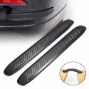 2Pcs Carbon Colloid Front Rear Bumper Corner Guard Anti-Scratch Protection Decoration Strip