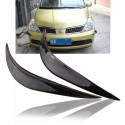 2pcs Black Universal Car Auto Vehicle Front Bumper Corner Protector Lip Guard