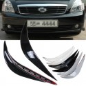 2pcs Black Universal Car Auto Vehicle Front Bumper Corner Protector Lip Guard