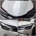 2xCarbon Fiber Style Headlight Lamp Moulding Trim For Toyota CHR C-HR 2016/17/18