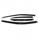 4Pcs Fit 98-02 Accord 4DR Sedan Mugen Style 3D Wavy Plastic Exterior Visor Vent Shades Window Sun Rain Guard Deflector