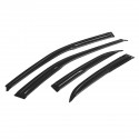 4Pcs Fit 98-02 Accord 4DR Sedan Mugen Style 3D Wavy Plastic Exterior Visor Vent Shades Window Sun Rain Guard Deflector