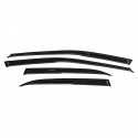 4Pcs Fit 98-02 Accord 4DR Sedan Mugen Style 3D Wavy Plastic Exterior Visor Vent Shades Window Sun Rain Guard Deflector